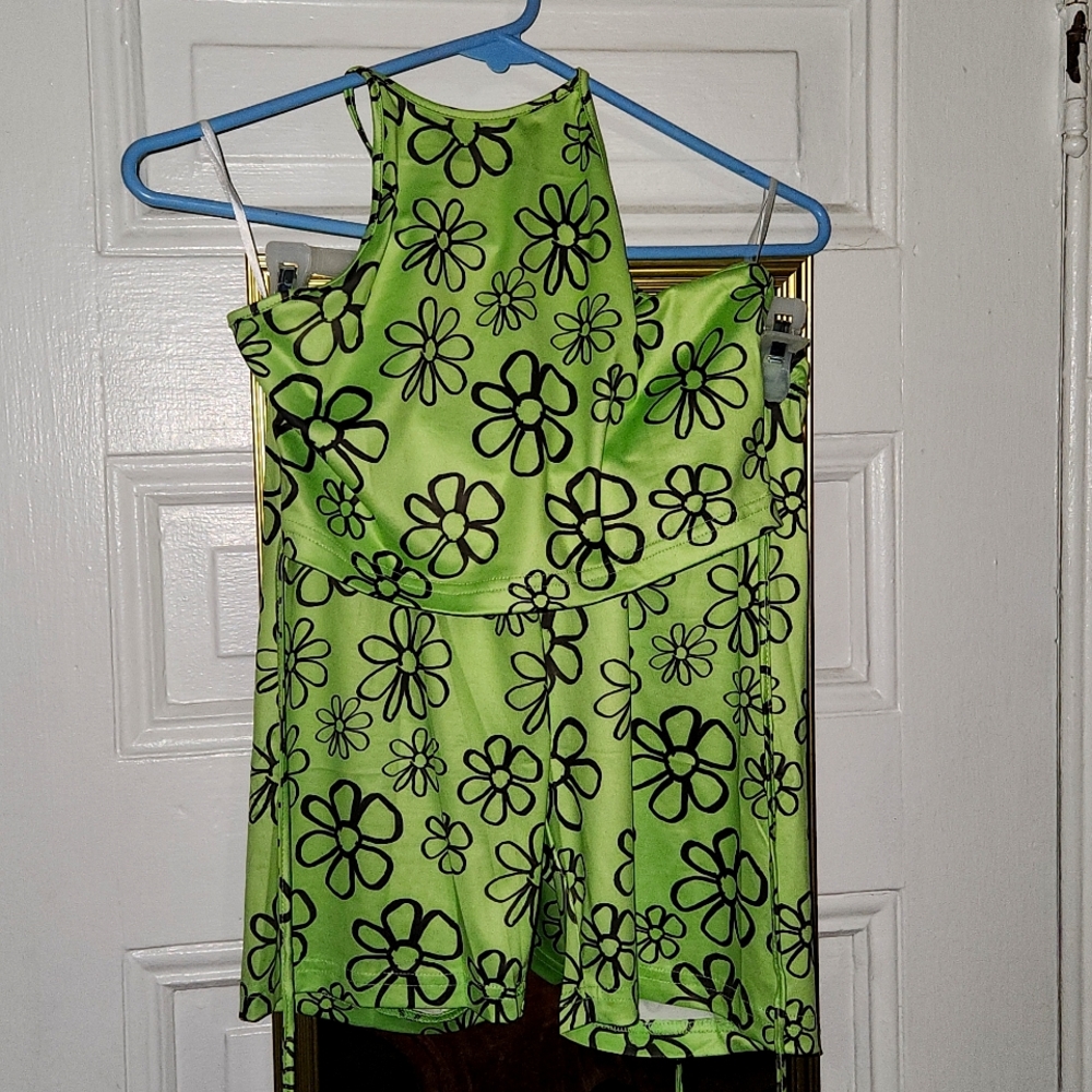 Two piece halter top and shorts